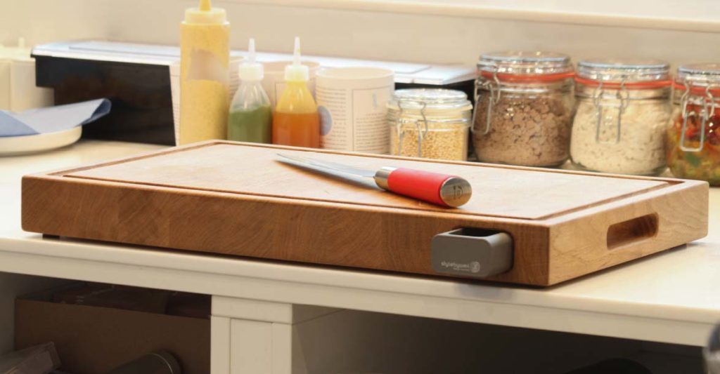 cutting board wood with drawer